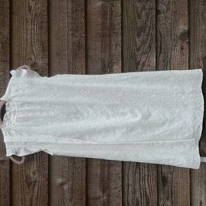 Nanette Lepore Cap sleeve embroidered eyelet shift dress 6